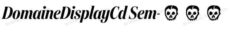 DomaineDisplayCd Sem字体转换